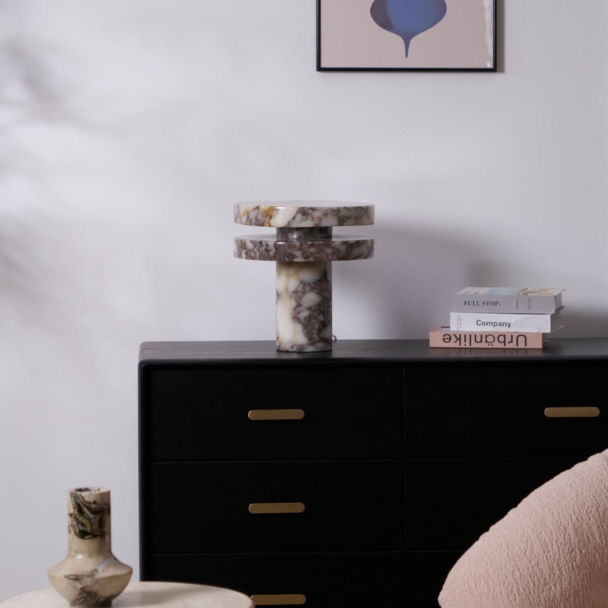 Selerine marmorbordlampe