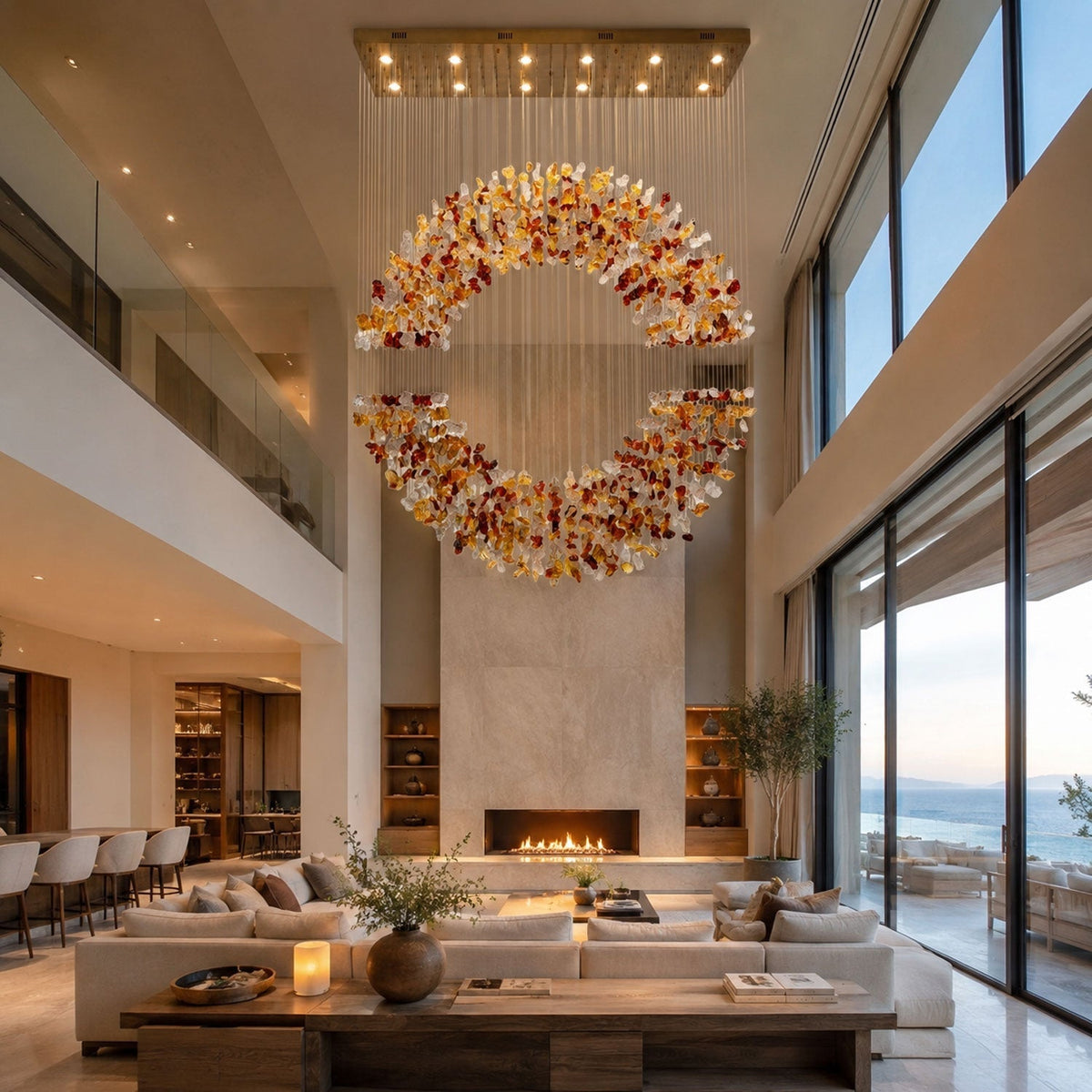 Amber Crystal Halo-lysekrone