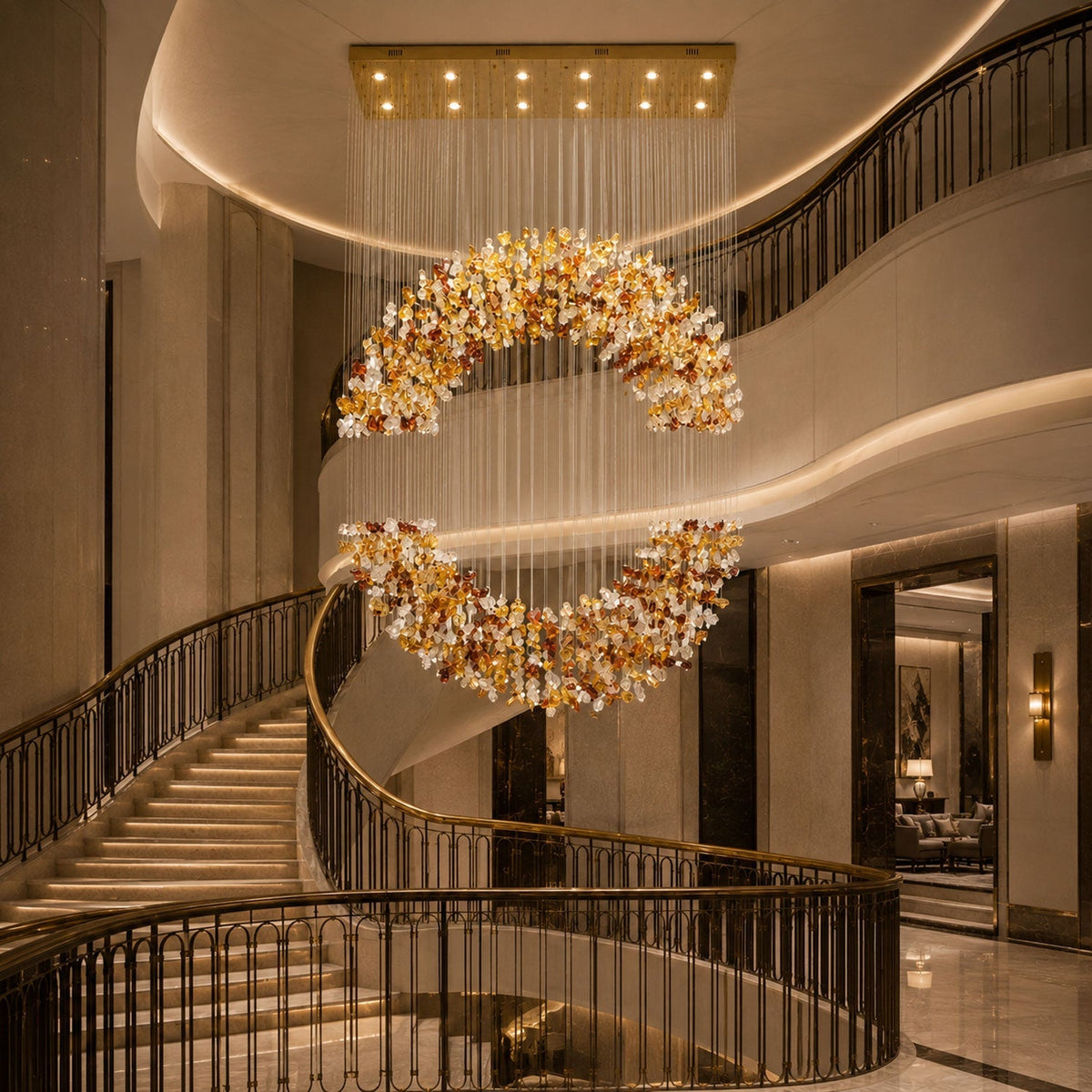 Amber Crystal Halo-lysekrone