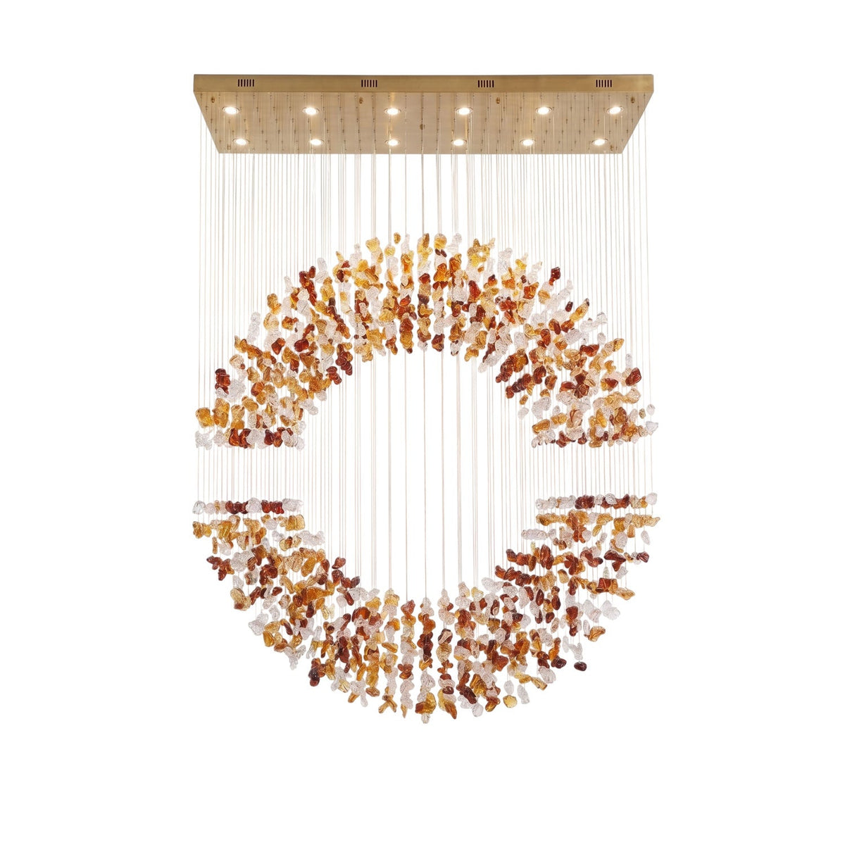 Amber Crystal Halo-lysekrone