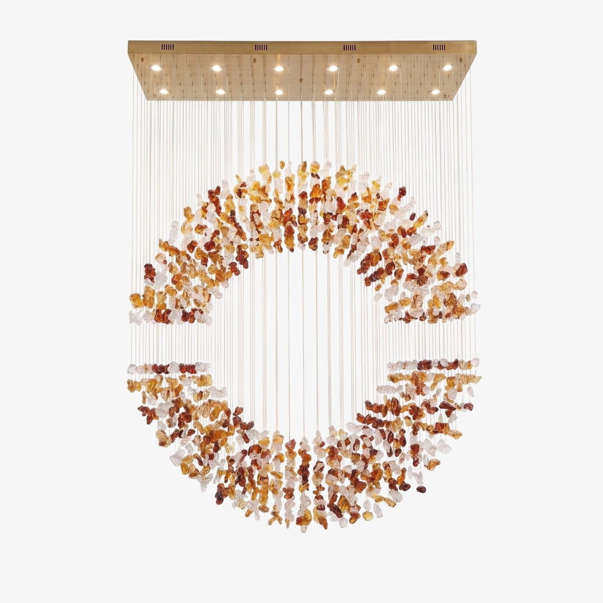 Amber Crystal Halo-lysekrone