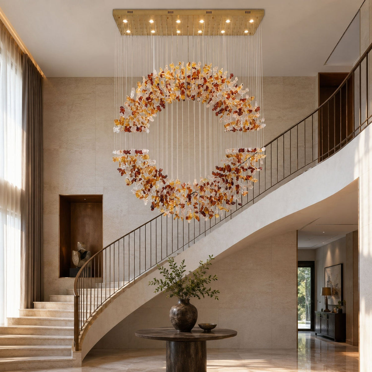 Amber Crystal Halo-lysekrone