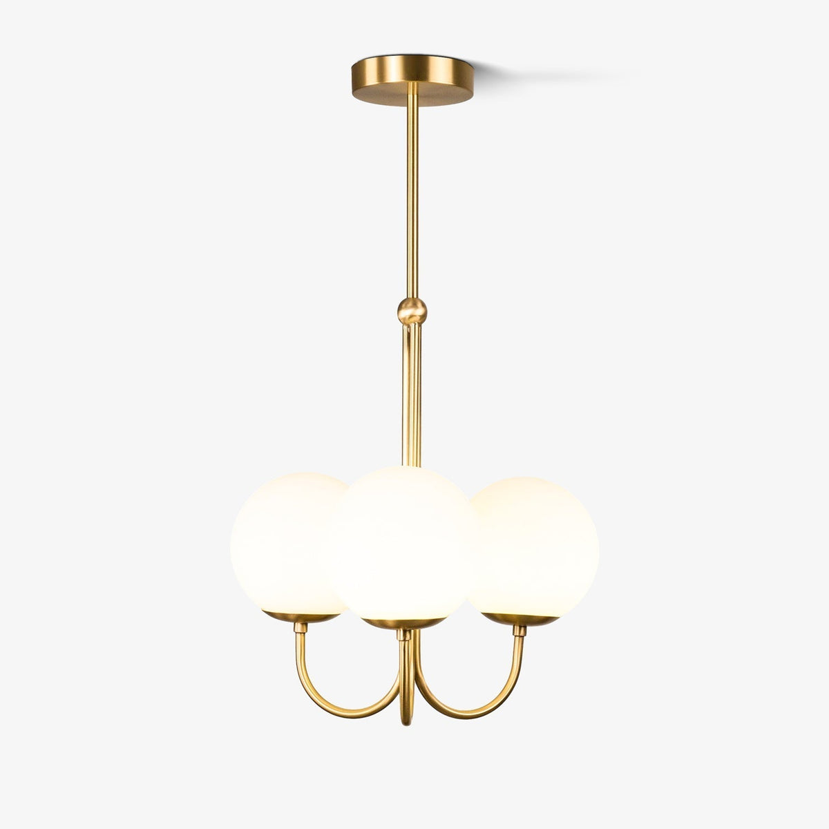 Brin Metal & Glass Elegant Pendant Light