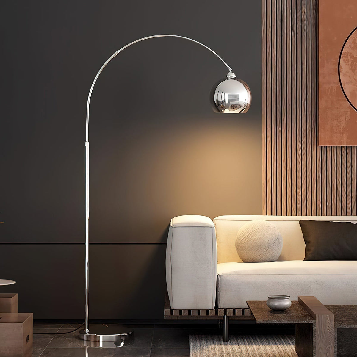 Candeeiro de pé minimalista Opal