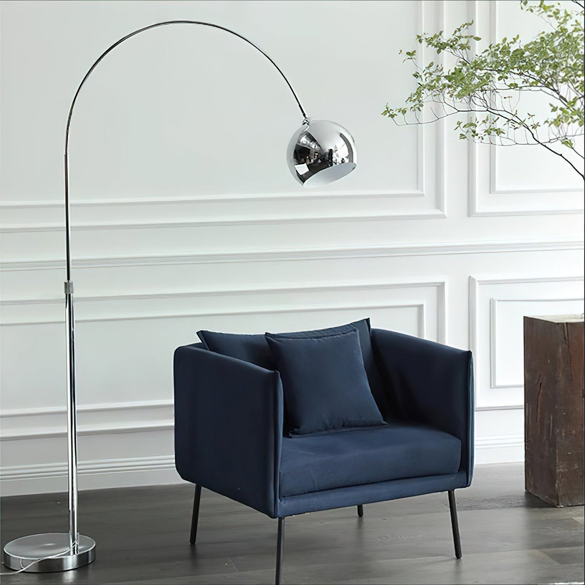 Candeeiro de pé minimalista Opal