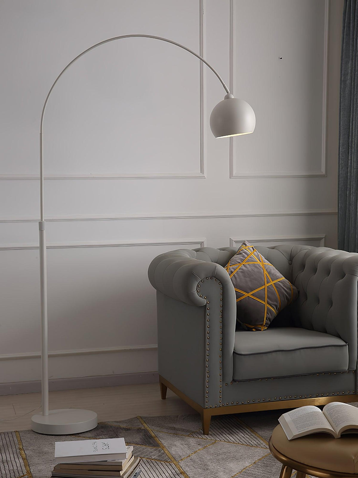 Candeeiro de pé minimalista Opal