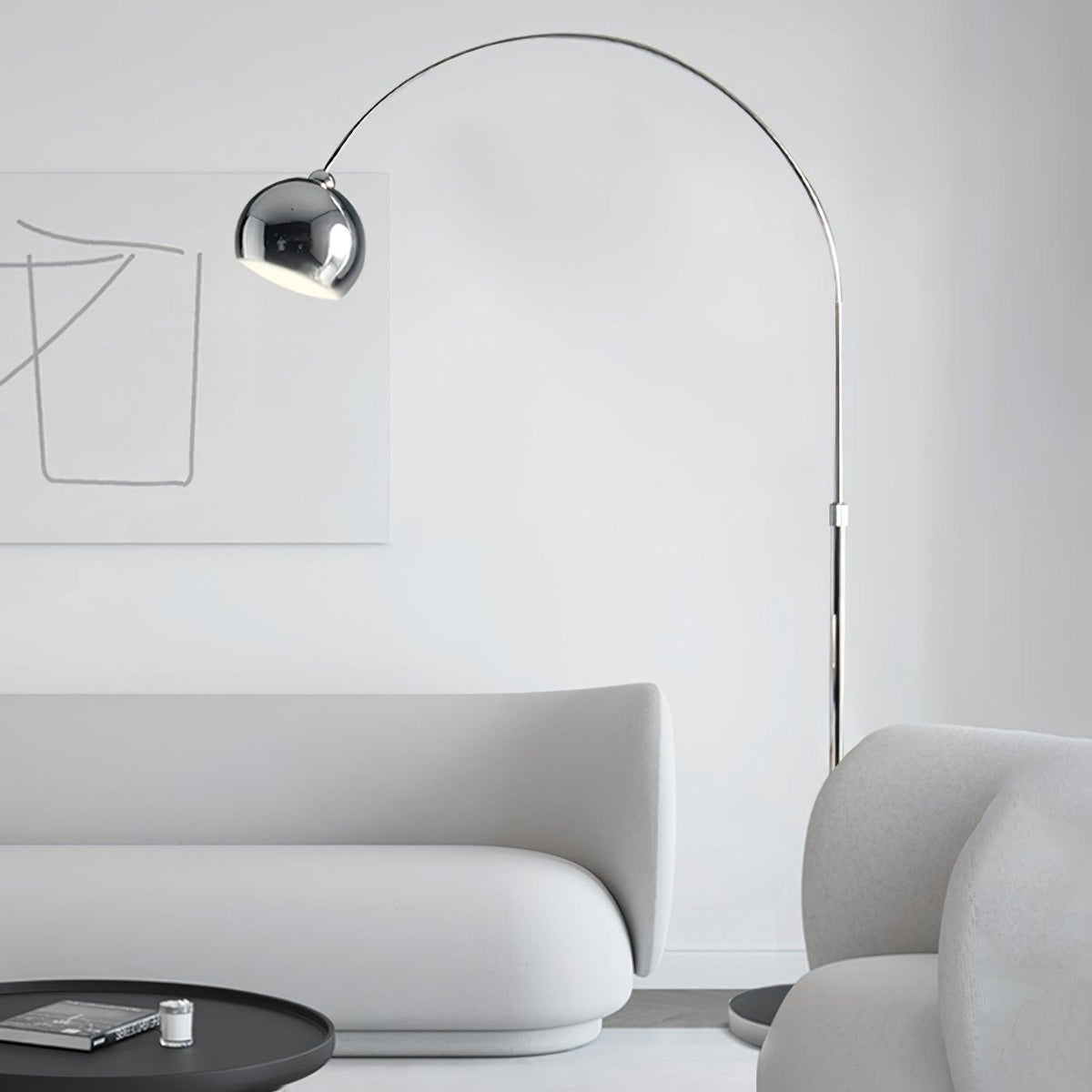 Candeeiro de pé minimalista Opal