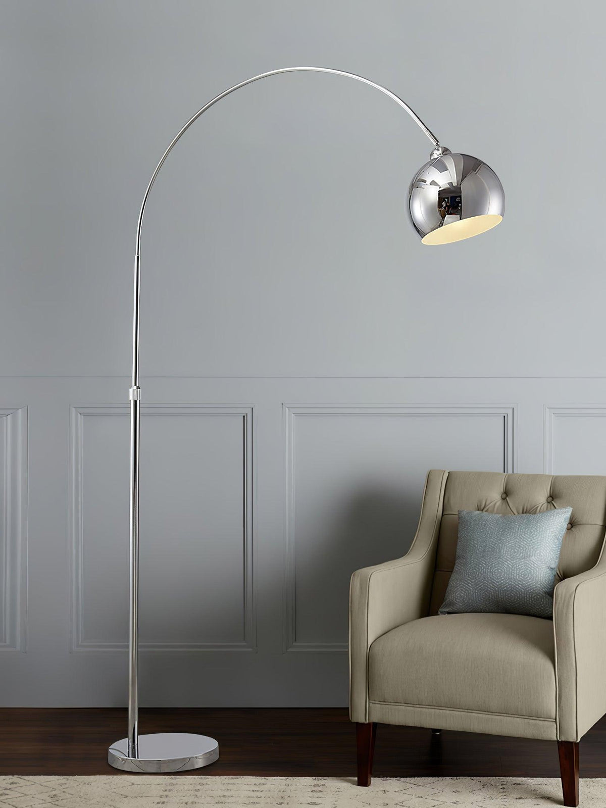 Candeeiro de pé minimalista Opal