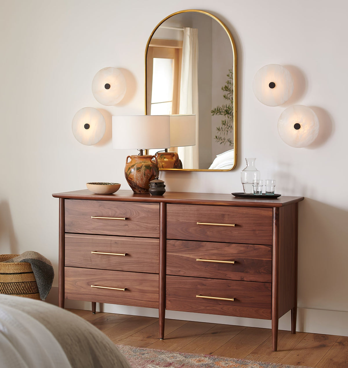 Clio loftslampe i alabaster