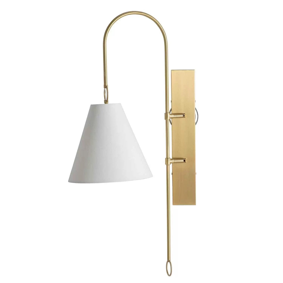 Ildvuvyi modern exklusiv vägglampa i mässing, tyg och metall