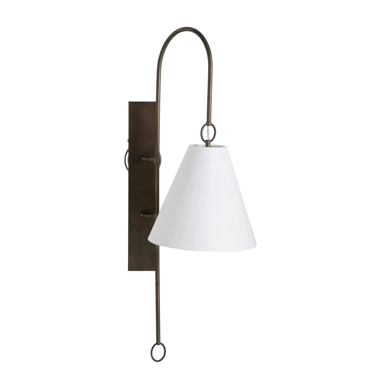 Ildvuvyi modern exklusiv vägglampa i mässing, tyg och metall