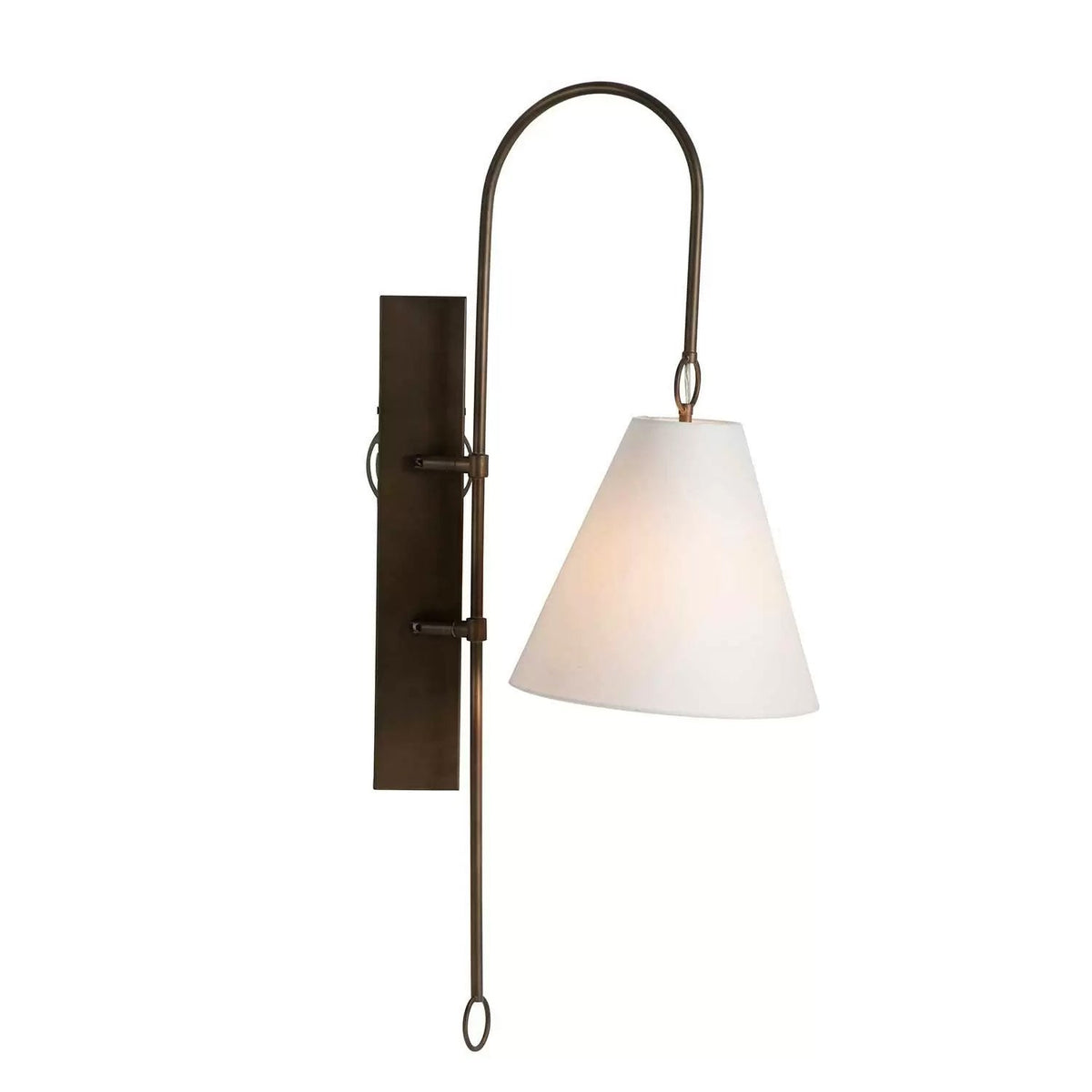 Ildvuvyi modern exklusiv vägglampa i mässing, tyg och metall