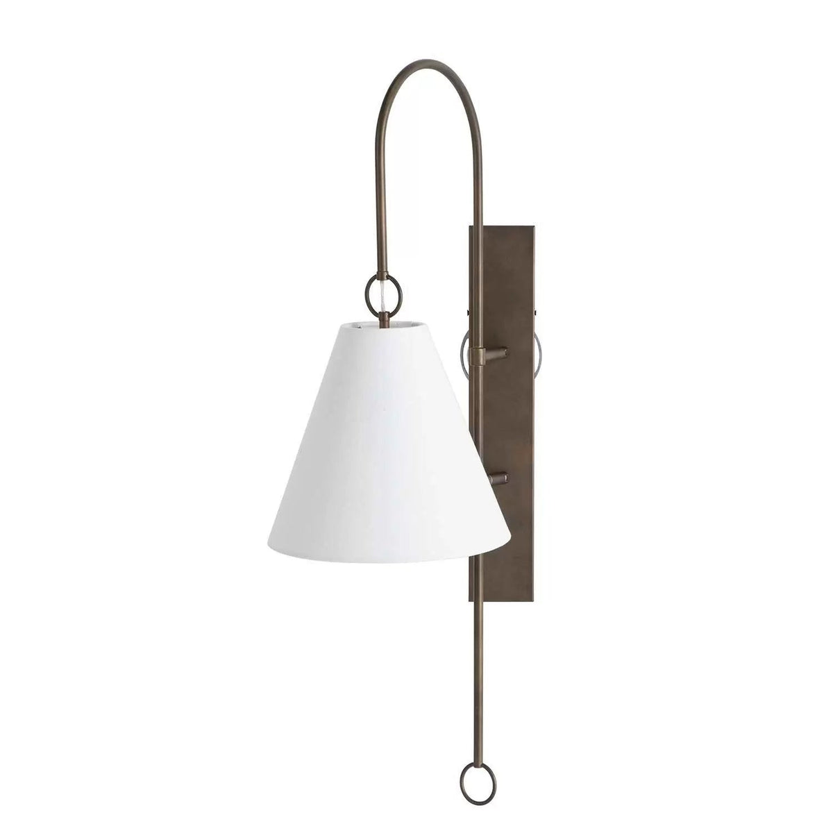 Ildvuvyi modern exklusiv vägglampa i mässing, tyg och metall
