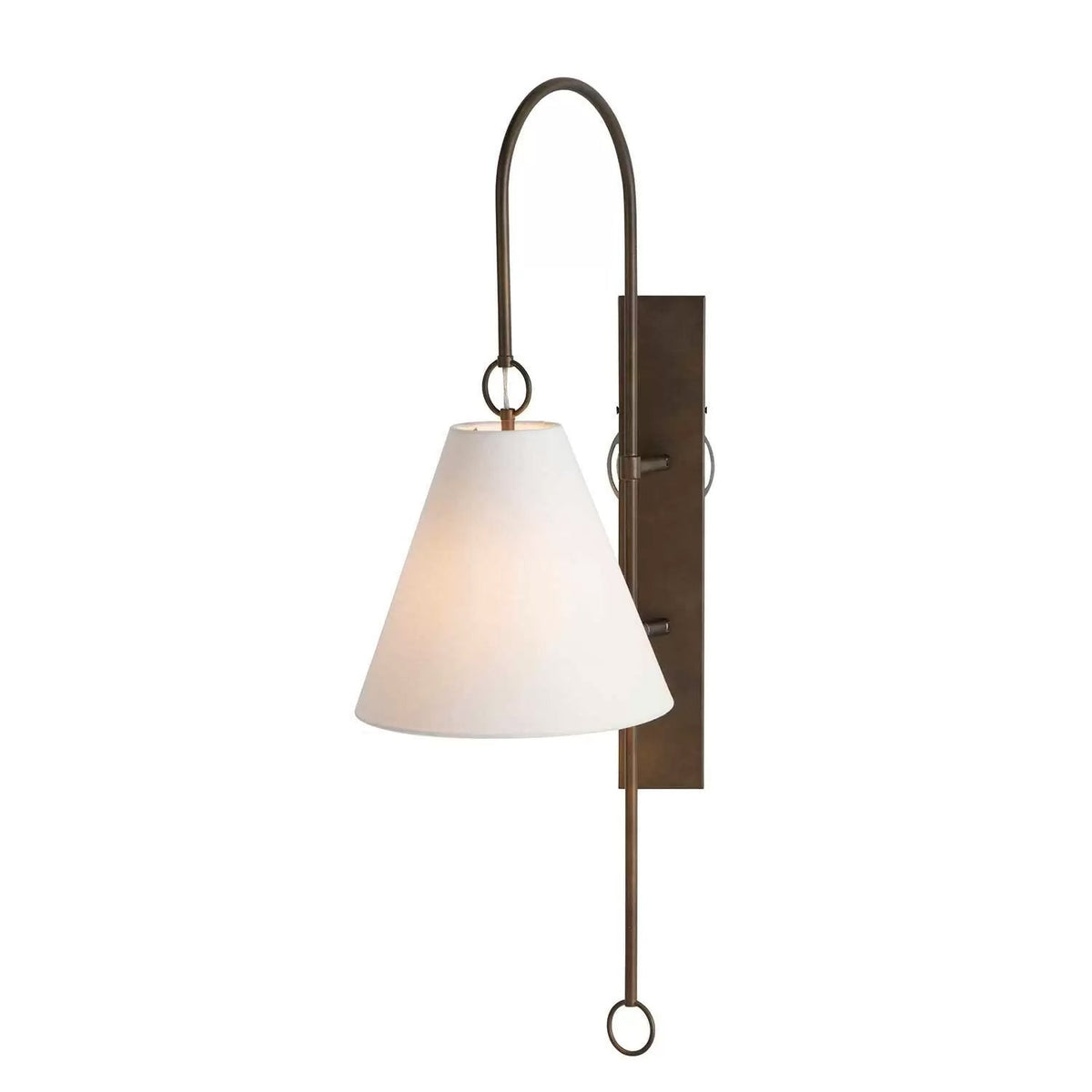 Ildvuvyi modern exklusiv vägglampa i mässing, tyg och metall