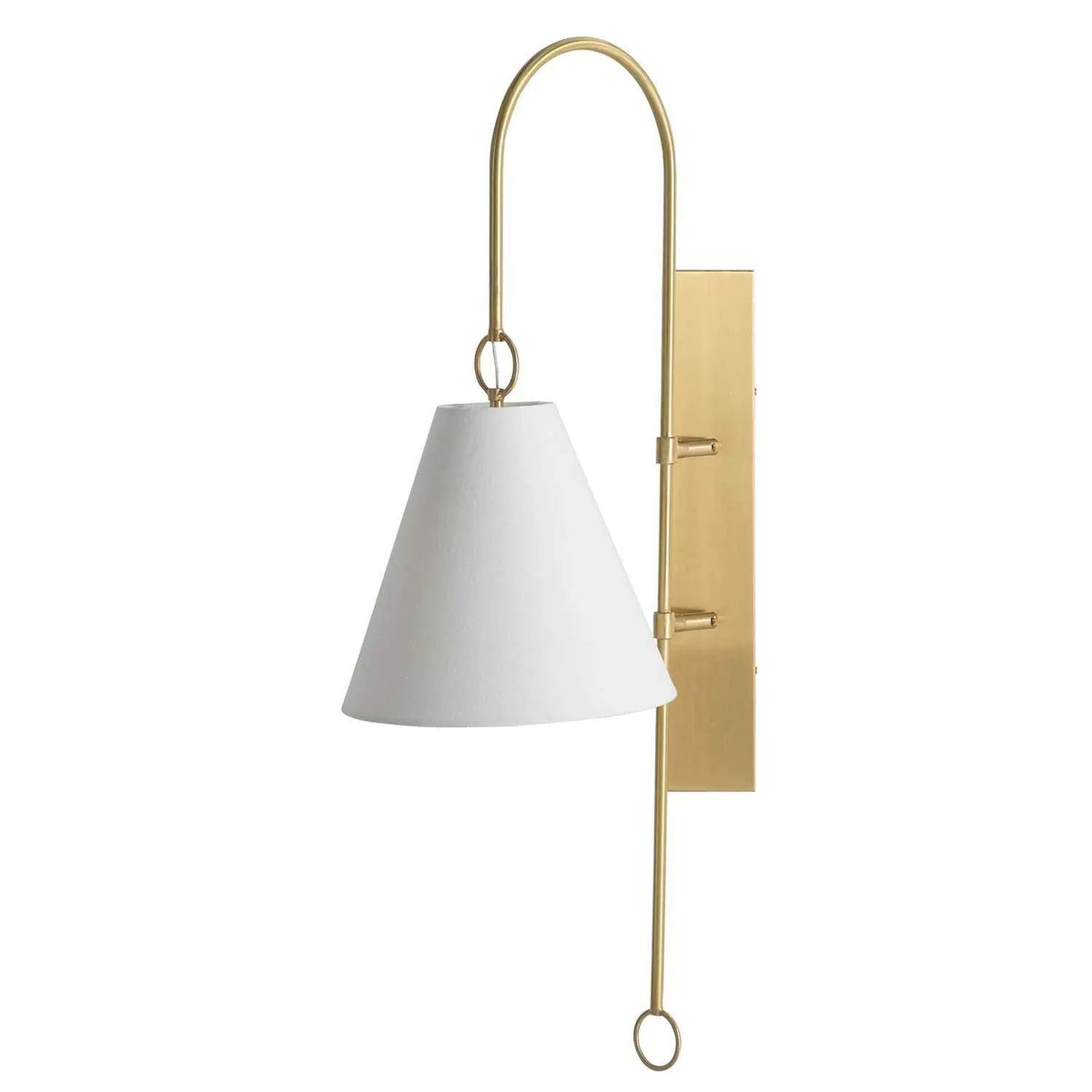 Ildvuvyi modern exklusiv vägglampa i mässing, tyg och metall