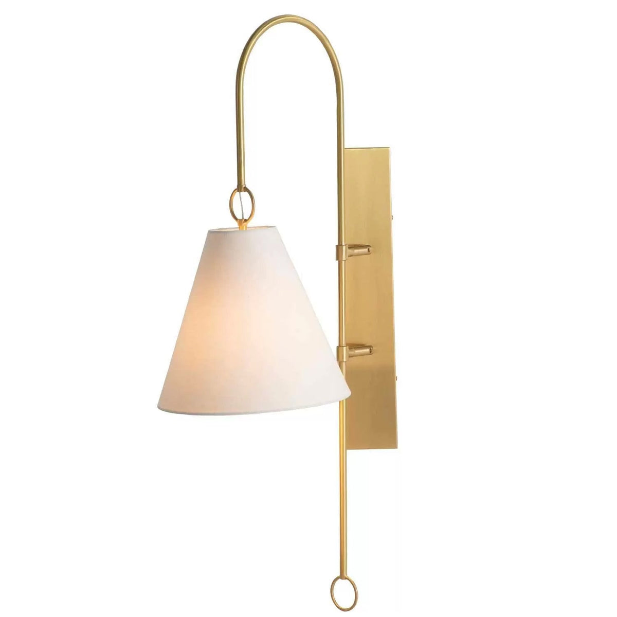 Ildvuvyi modern exklusiv vägglampa i mässing, tyg och metall