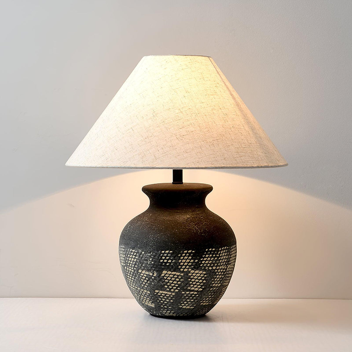Crin minimalistisk keramisk bordslampa