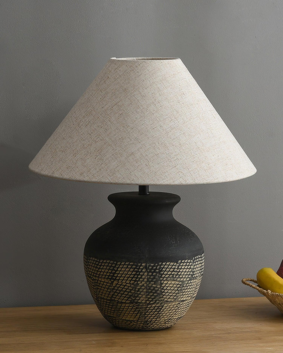 Crin minimalistisk keramisk bordslampa