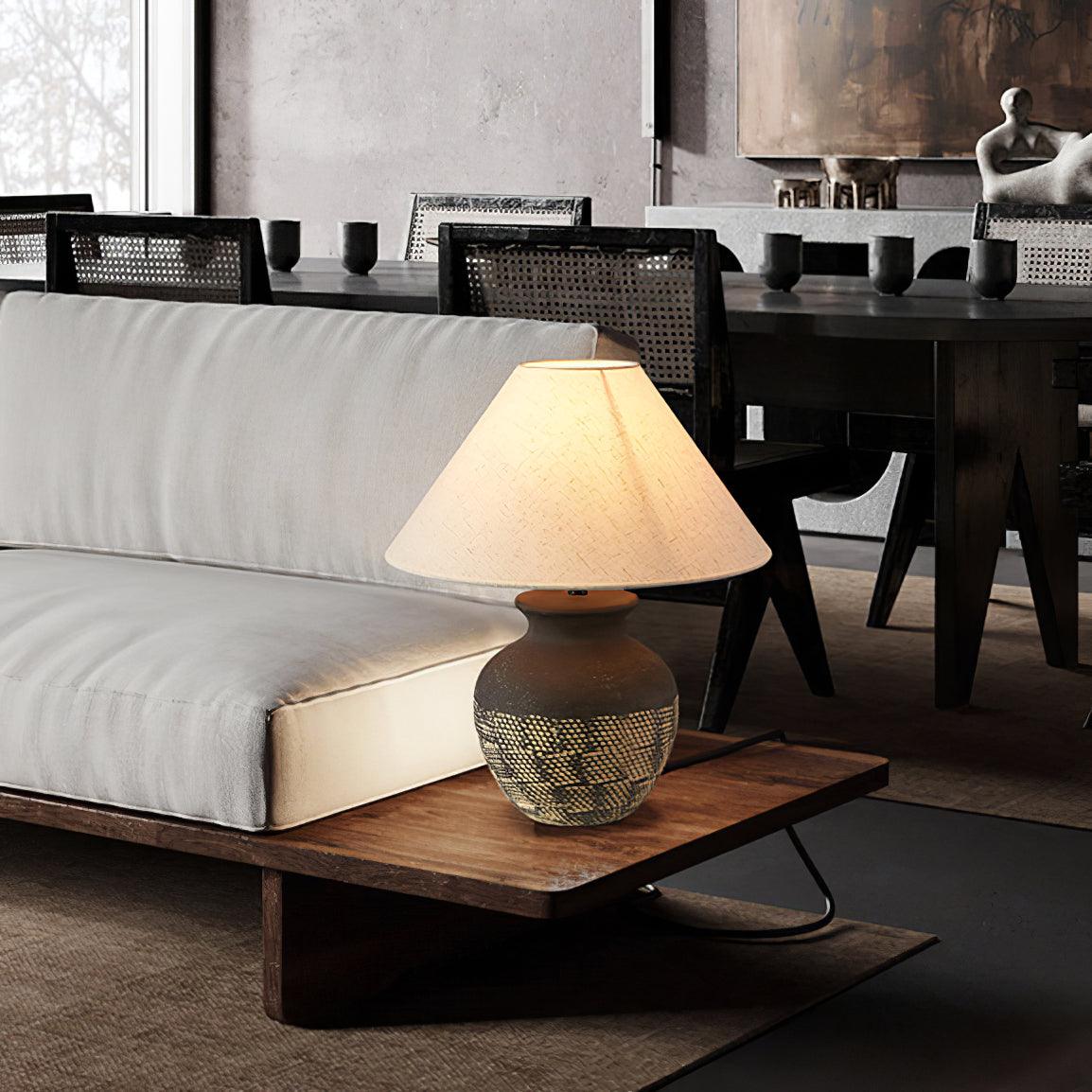 Crin minimalistisk keramisk bordslampa