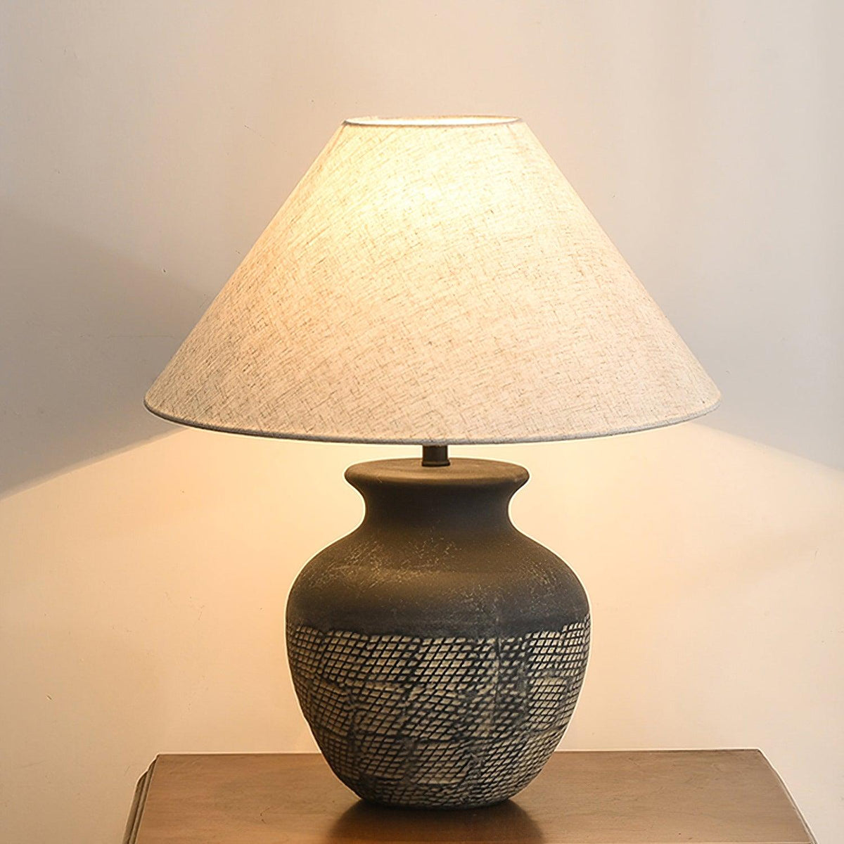 Crin minimalistisk keramisk bordslampa