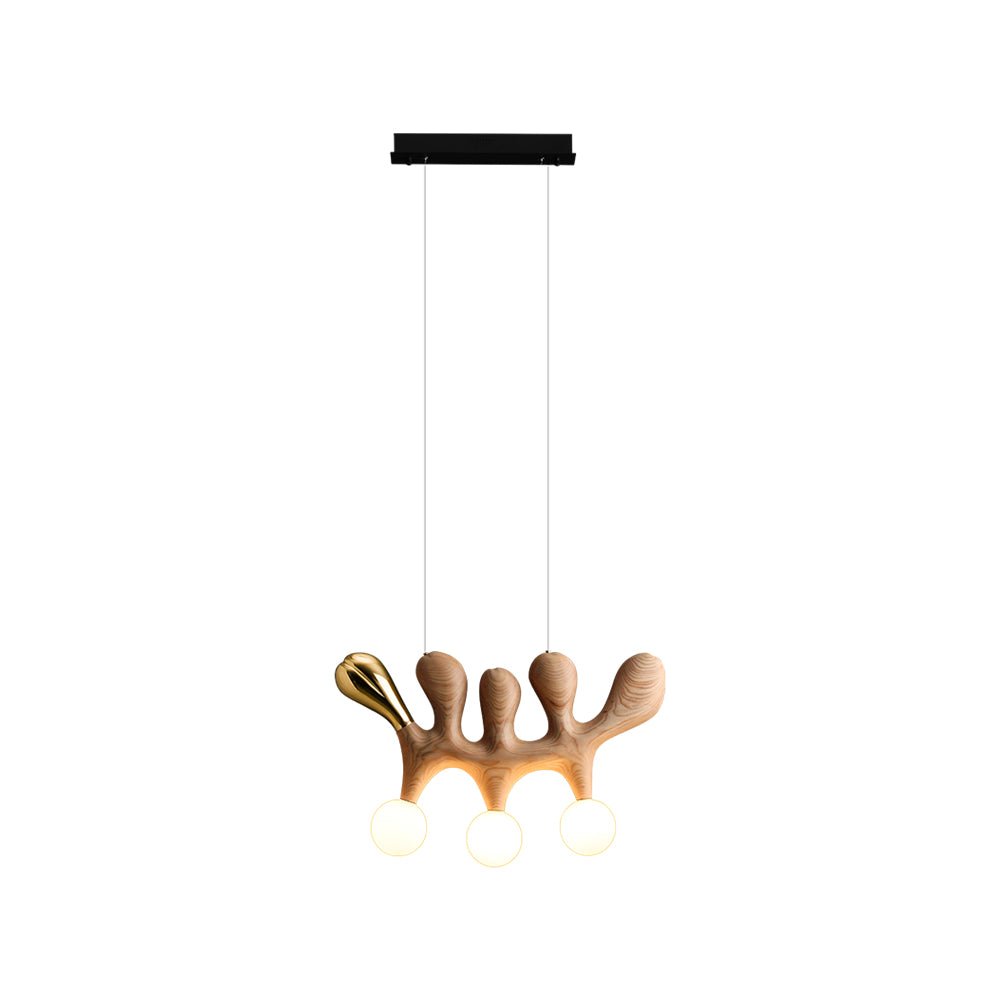 Candeeiro suspenso contemporâneo em madeira Sprout
