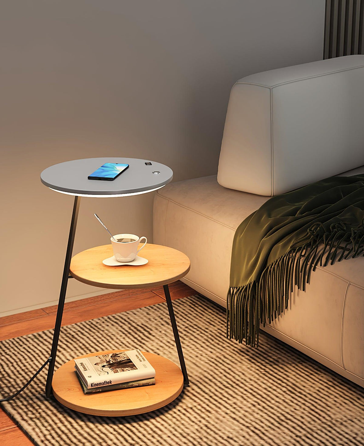 Mard moderne gulvlampe i træ