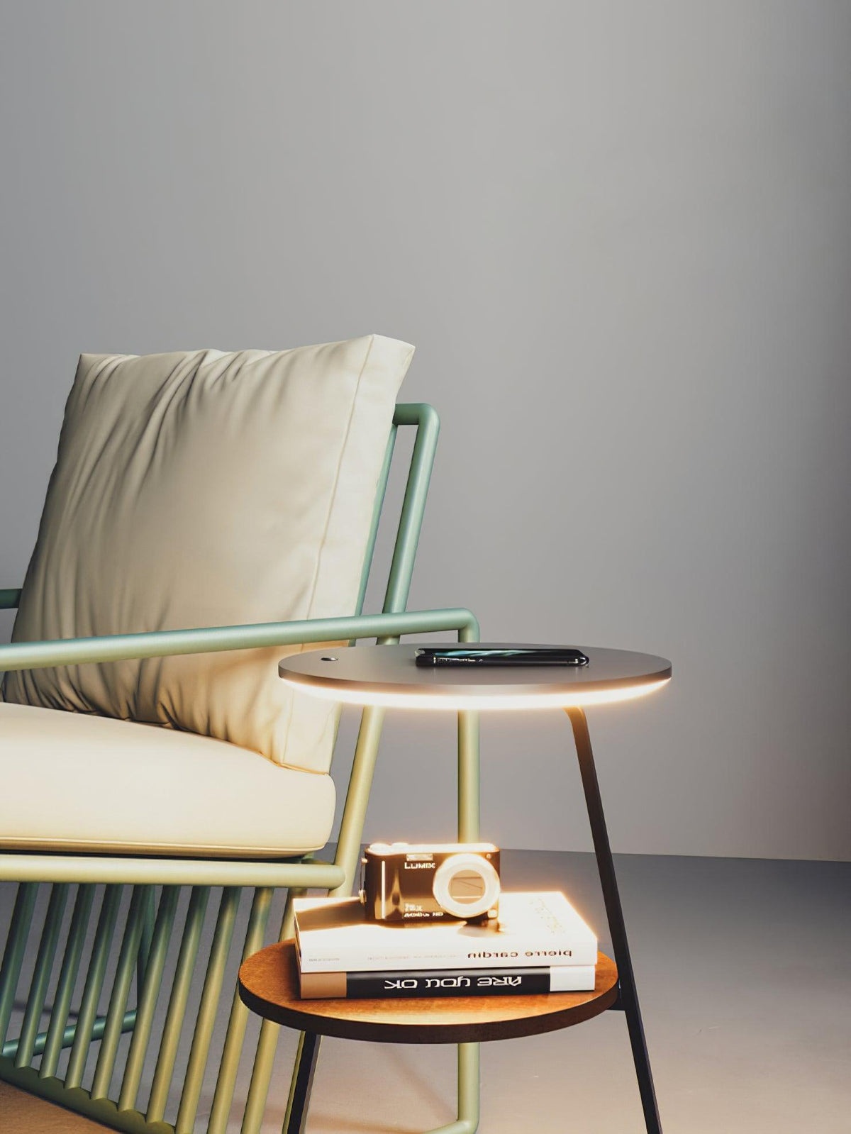 Mard moderne gulvlampe i træ