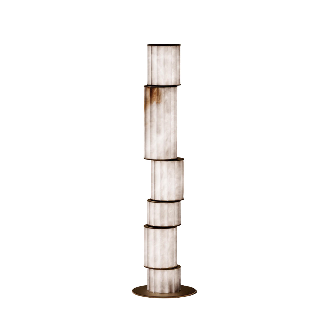 Durell-alabastergulvlampe