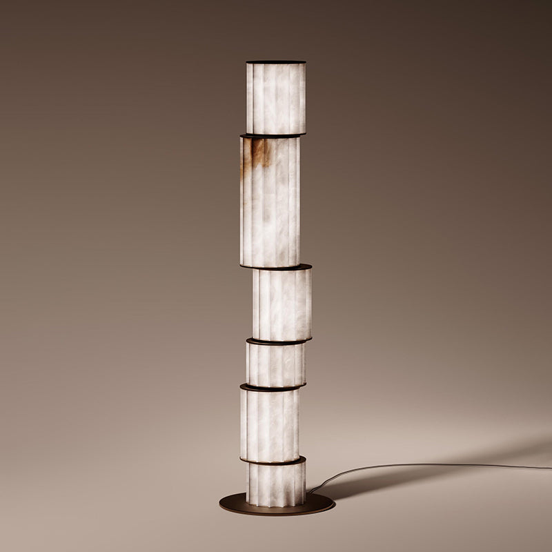 Durell-alabastergulvlampe
