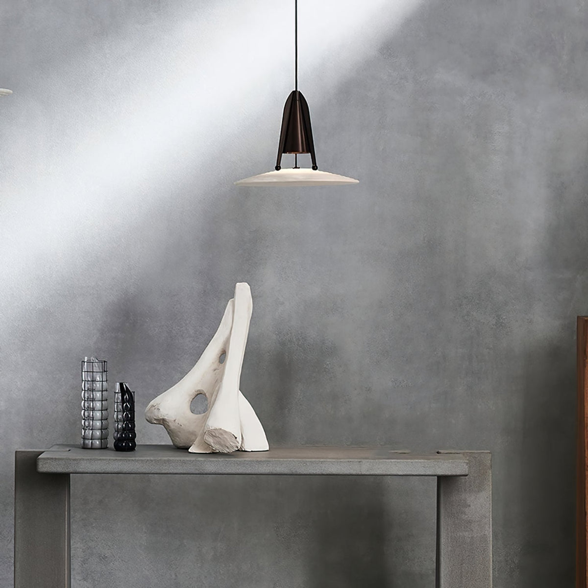 Halen pendellampa i alabaster Fusion