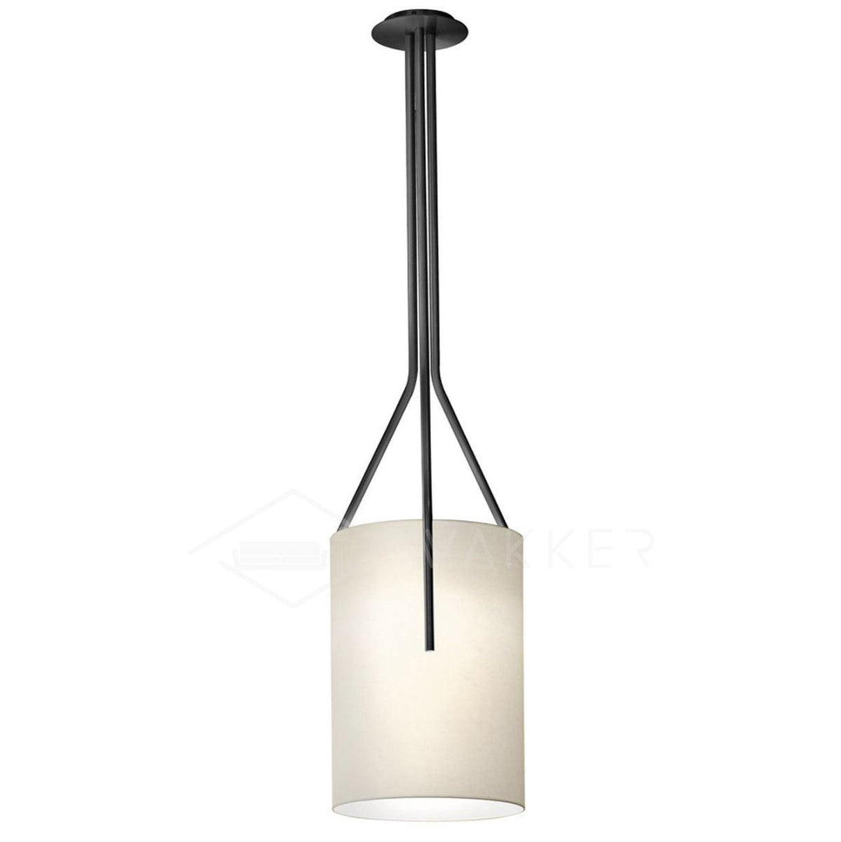 Cex moderne LED-lysekrone i messing med 3 lys