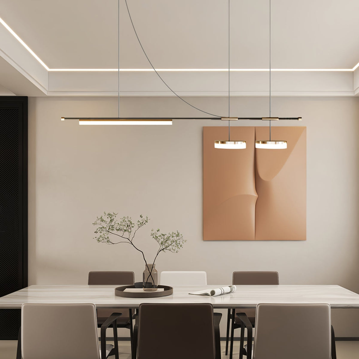 Avenanine linjär modern pendellampa