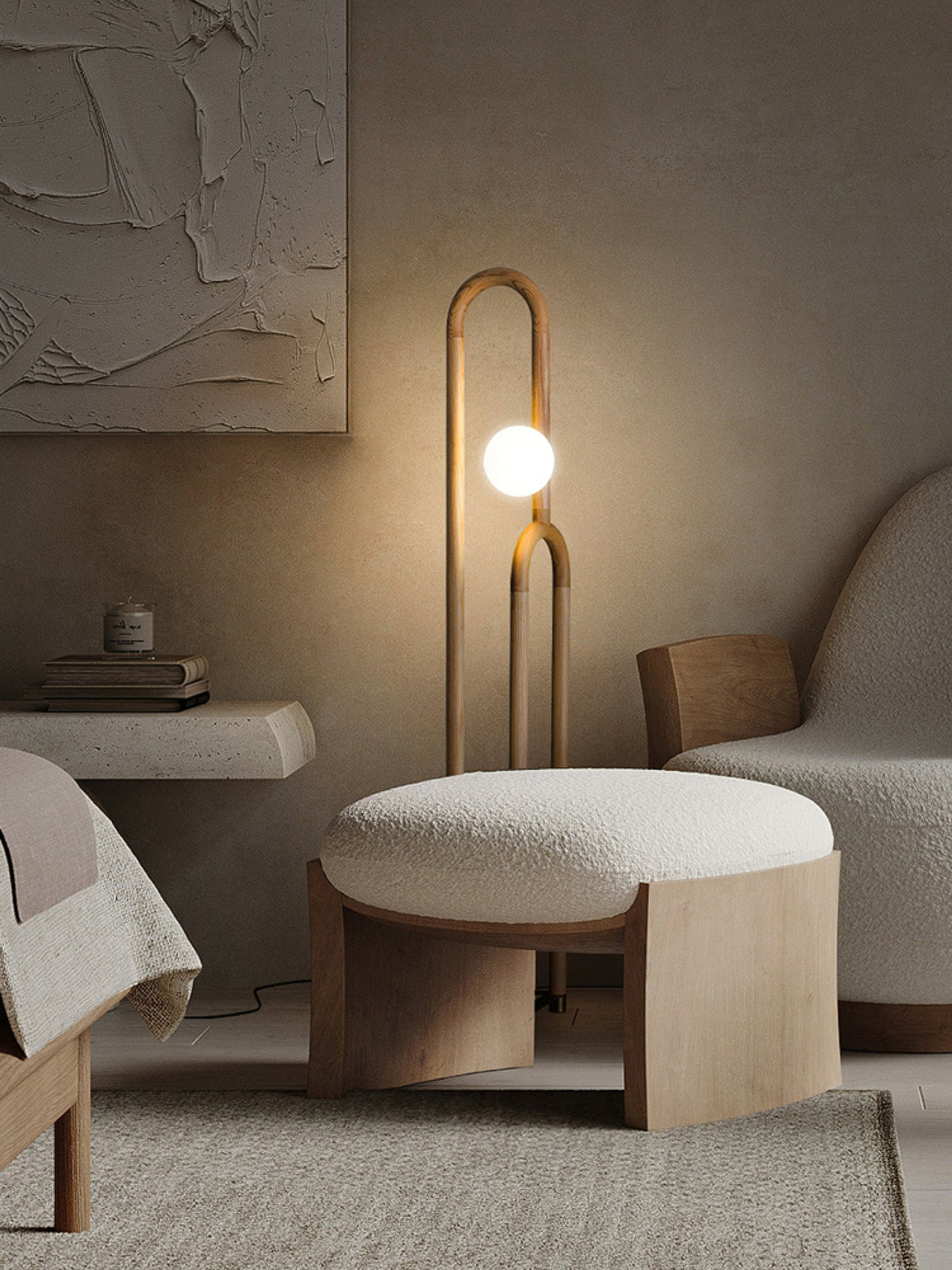 Veraear golvlampa i art déco-stil