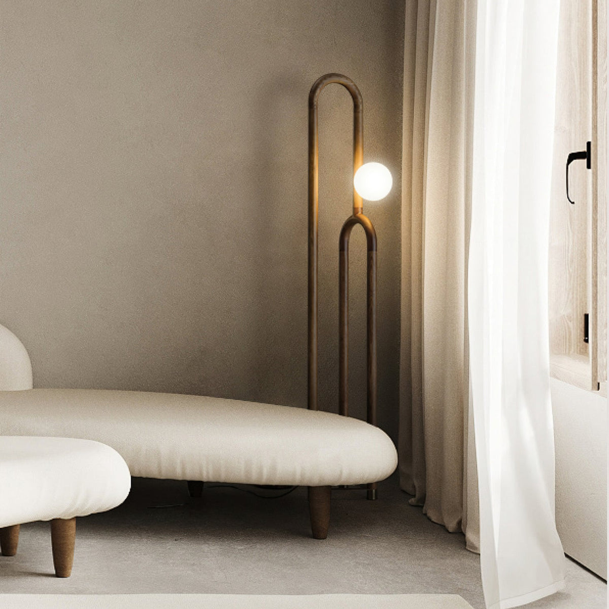 Veraear golvlampa i art déco-stil
