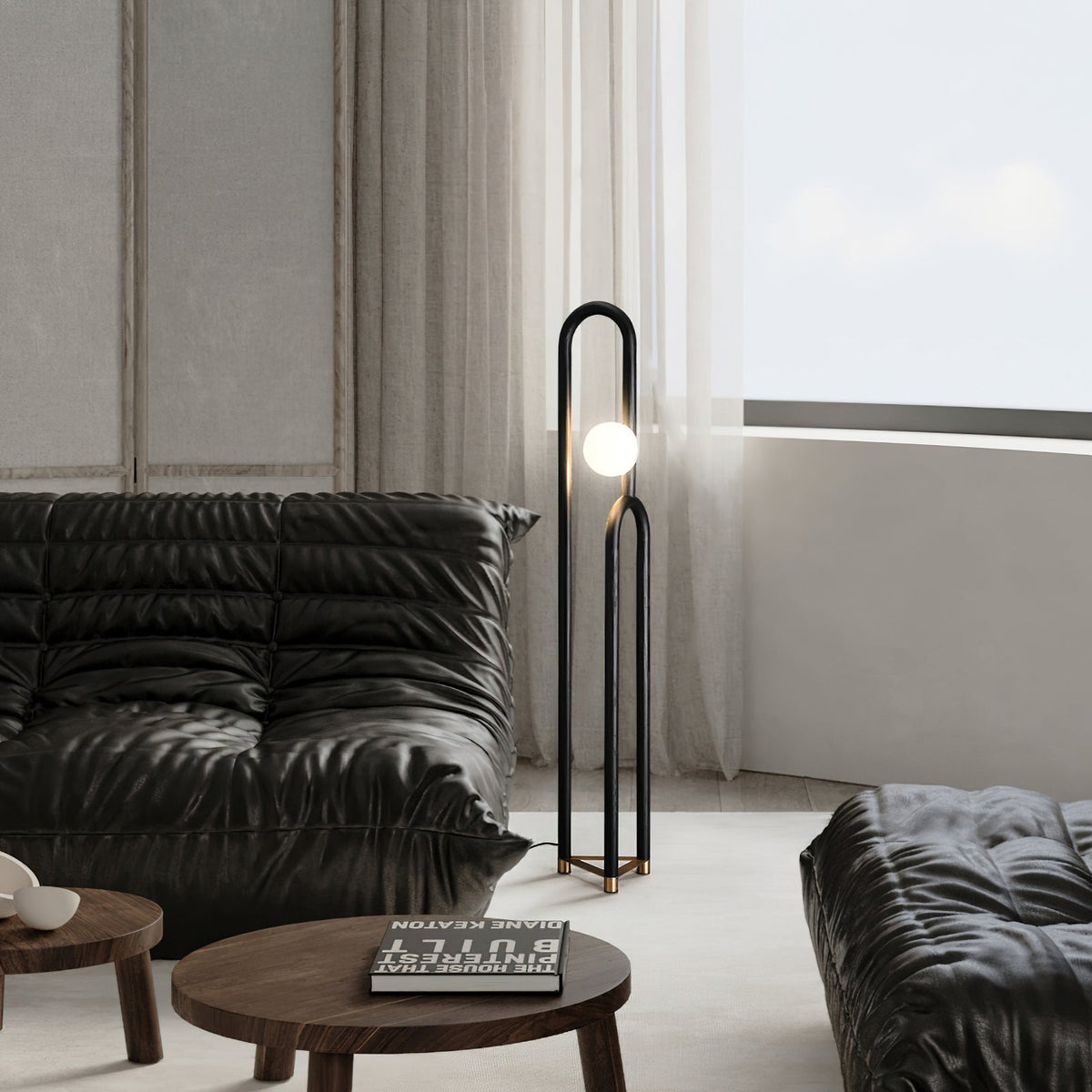Veraear golvlampa i art déco-stil