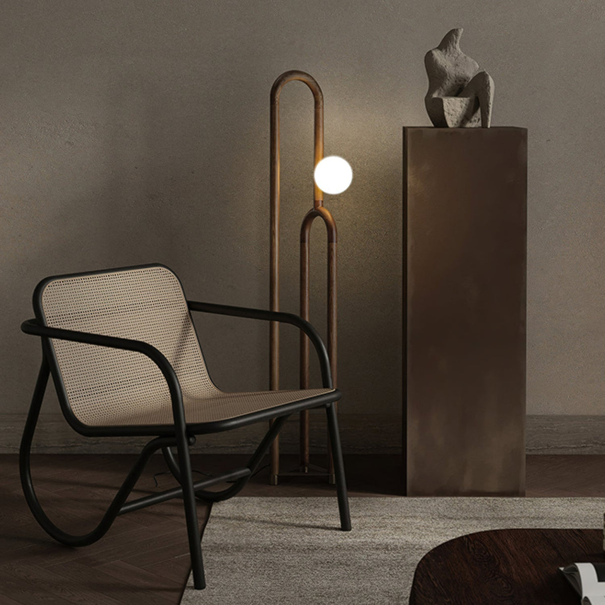 Veraear golvlampa i art déco-stil