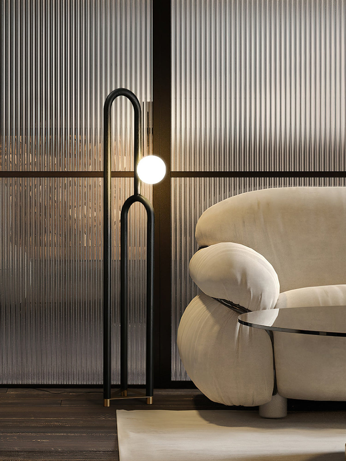 Veraear golvlampa i art déco-stil