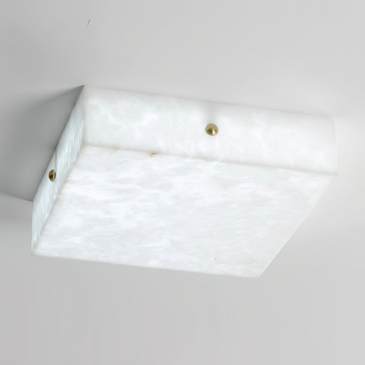Rauduvys modern minimalistisk taklampa i alabaster