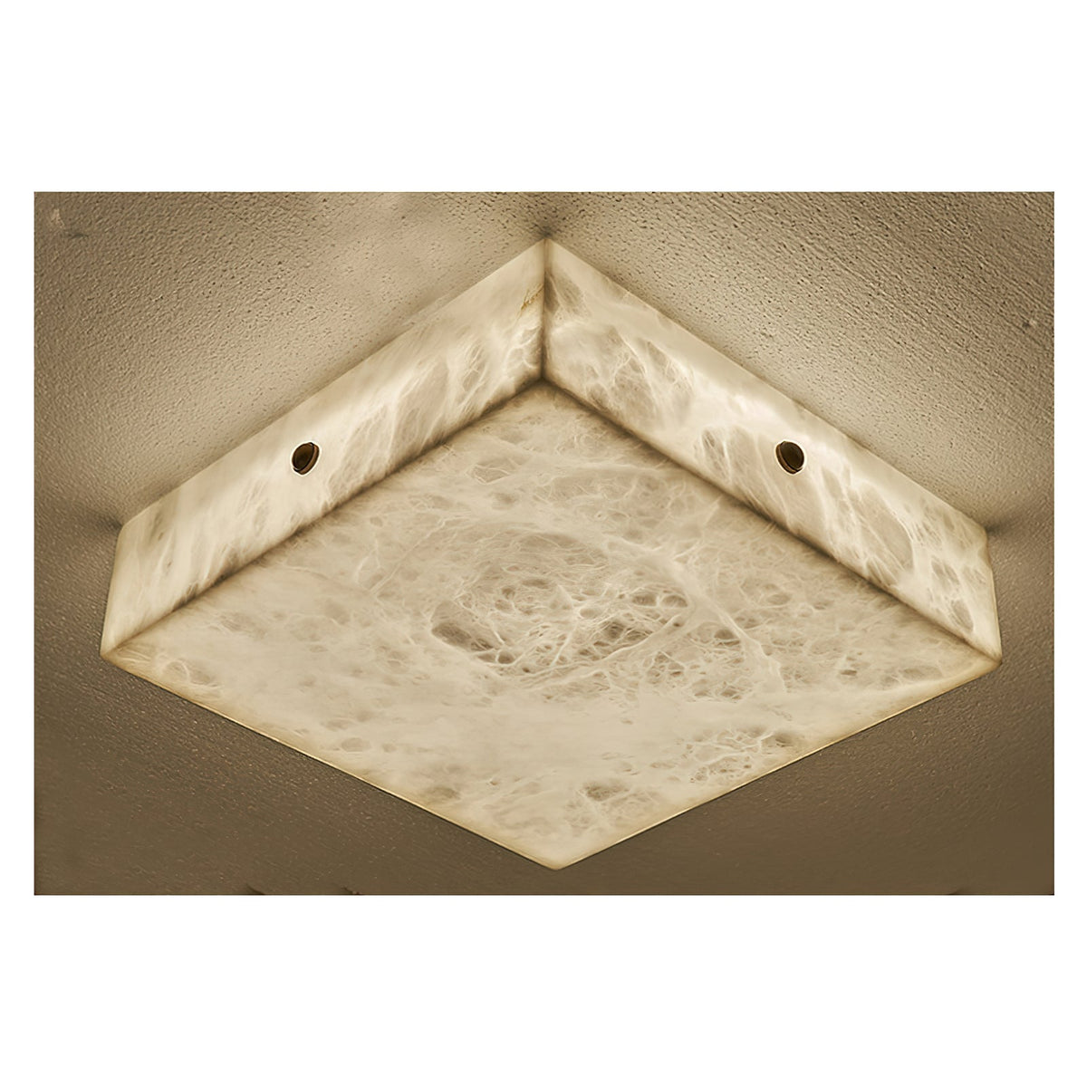 Rauduvys modern minimalistisk taklampa i alabaster