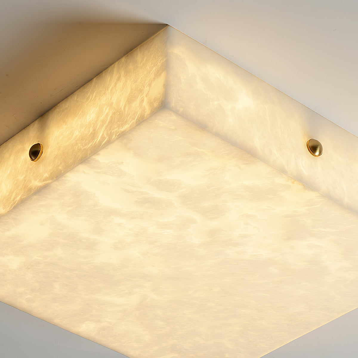 Rauduvys modern minimalistisk taklampa i alabaster