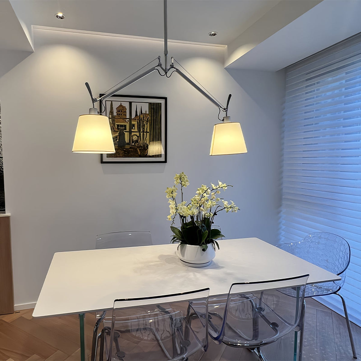 Evmirion Premium Elegance-skærmpendellampe i stof