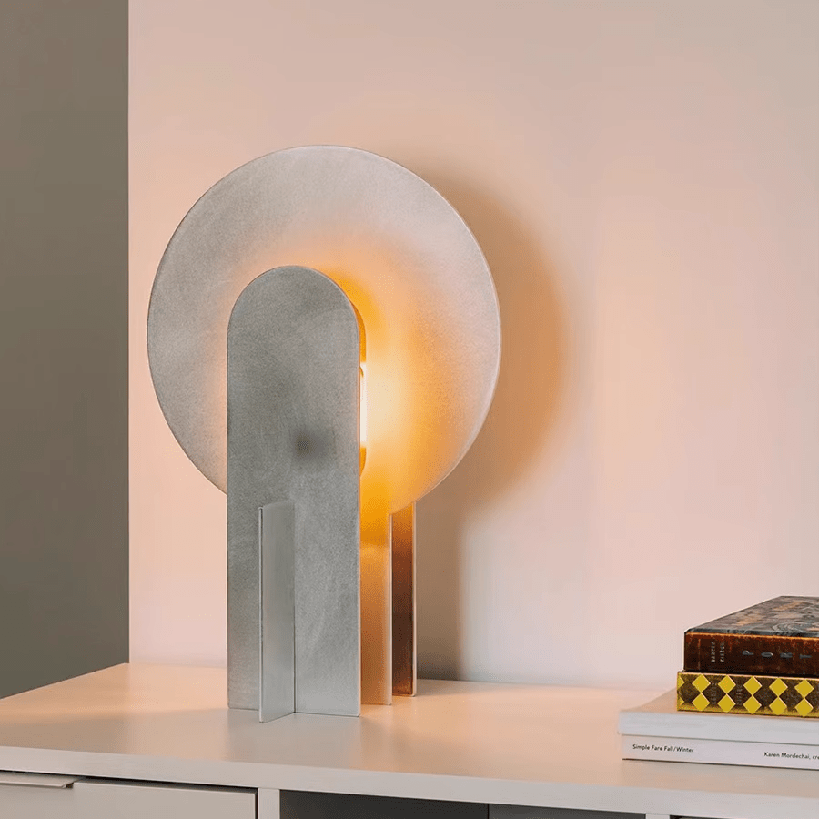 Solvique Arch-bordlampe i marmor