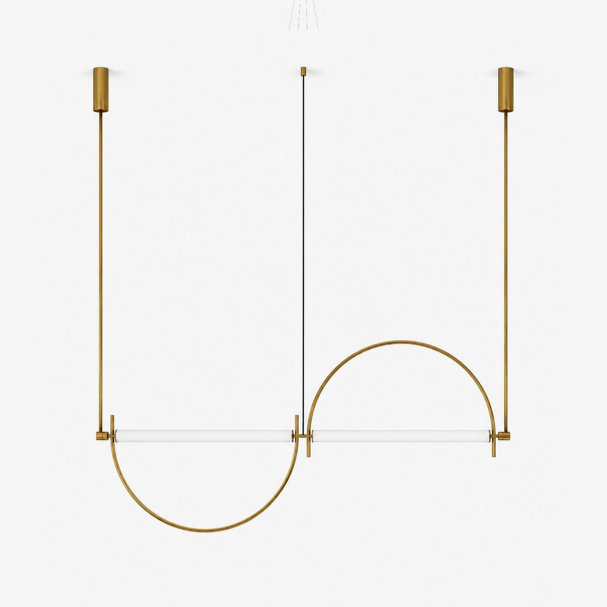 Buet lineær LED-lysekrone