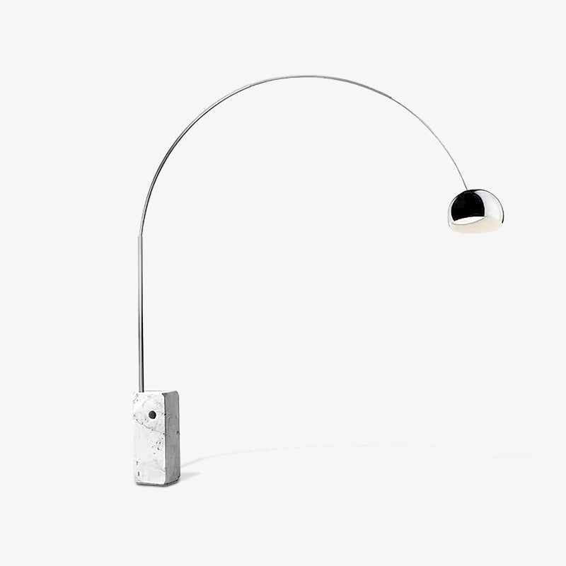 Alevra gulvlampe i stål og marmor