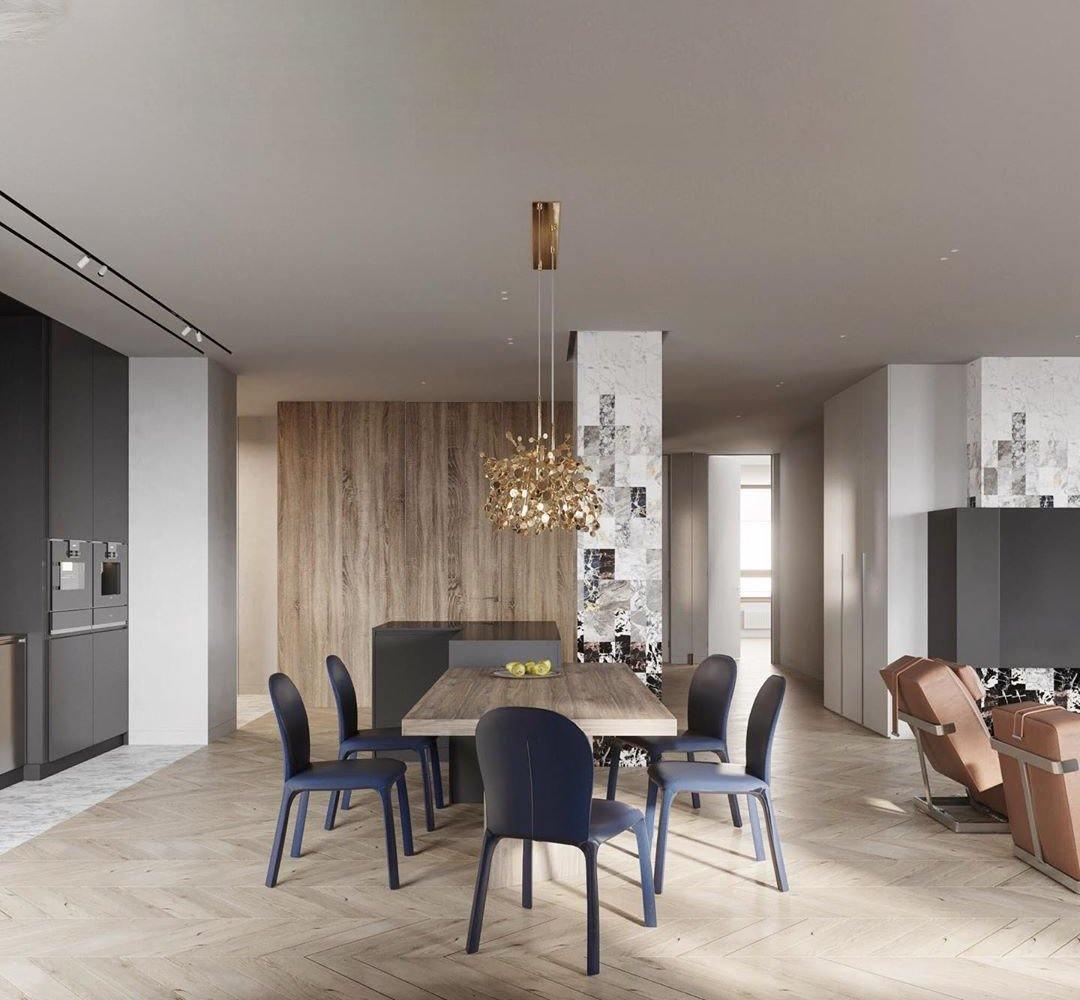 Noruielle pendellampe med metallisk skysamling