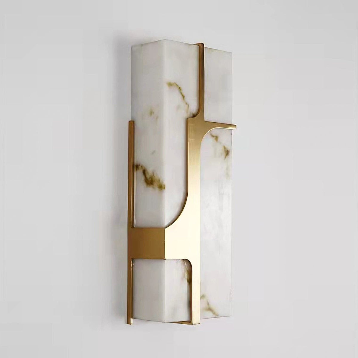 Ariel Vägglampa Alabaster och Mässing Elegans