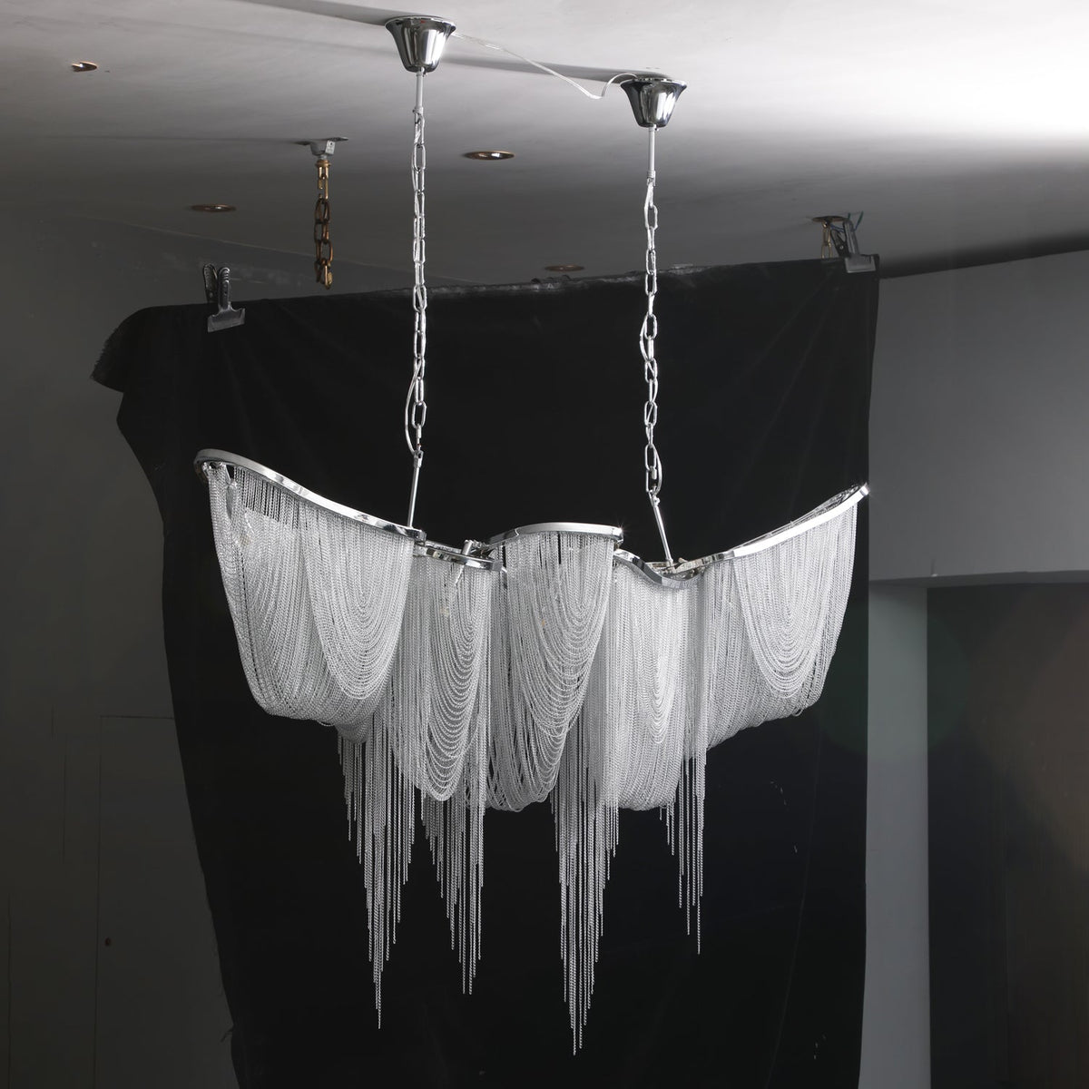 Pendente com borlas douradas Soleraria