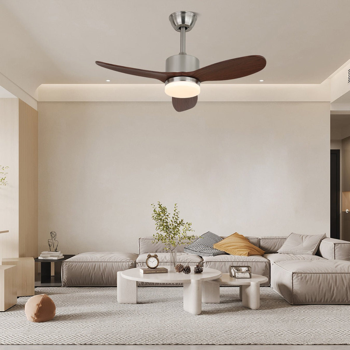 Ventoinha de teto com luz Verdant Breeze Canopy
