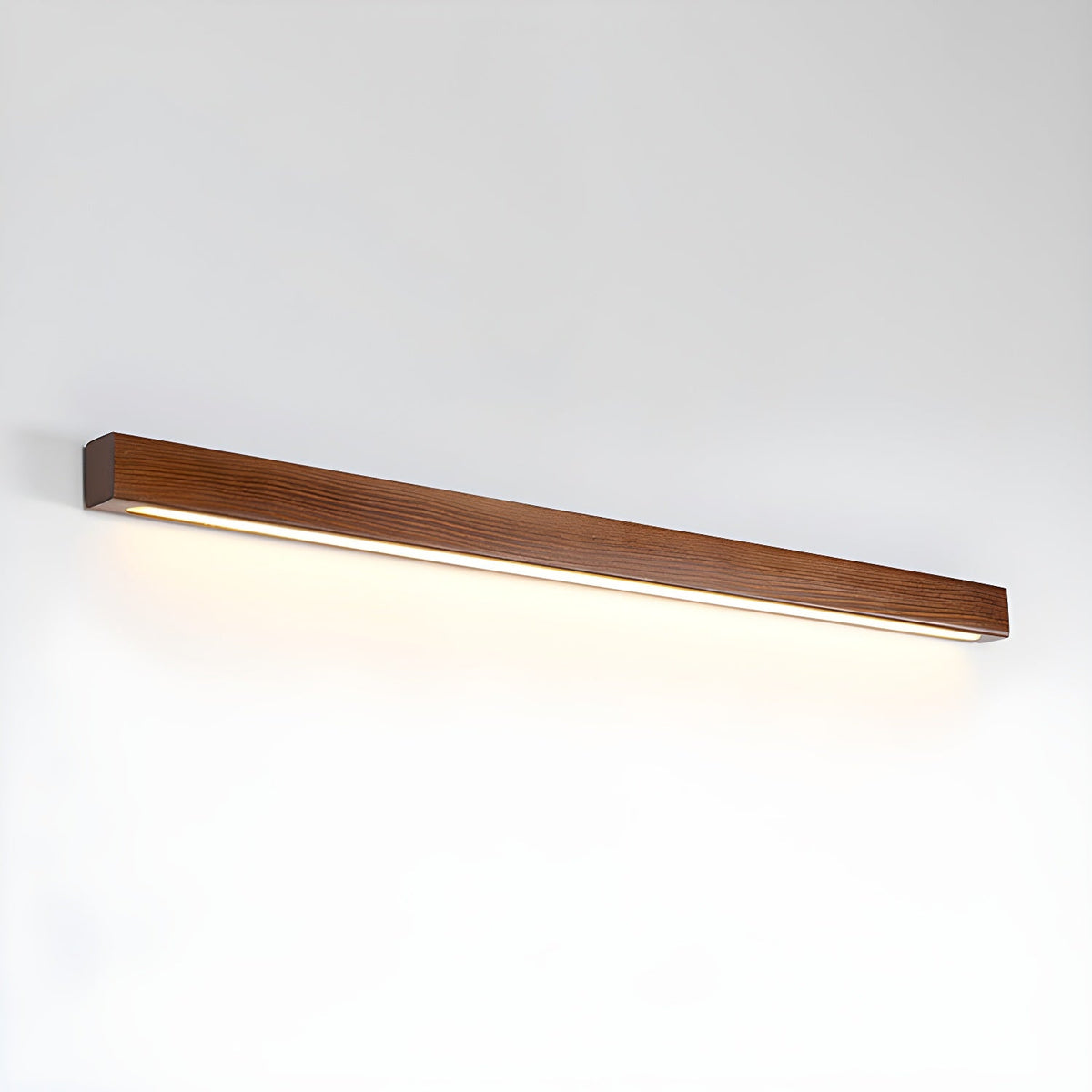 Elvivine lineær, minimalistisk LED-væglampe i træ