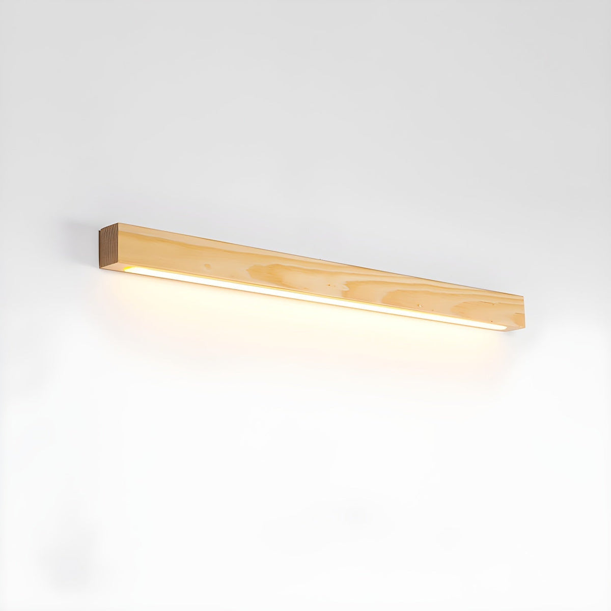 Elvivine lineær, minimalistisk LED-væglampe i træ